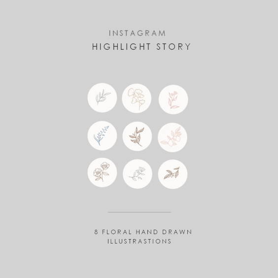 Free Handdrawn Instagram Highlight Covers