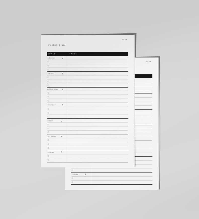 Printable Weekly Tasks To Do List