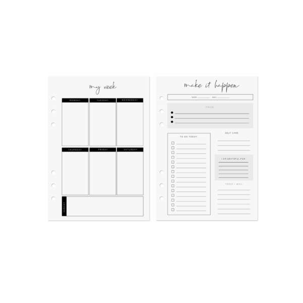 Free Daily and Weekly Planner Template