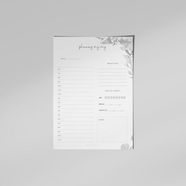 Free Floral Daily Planner Printable
