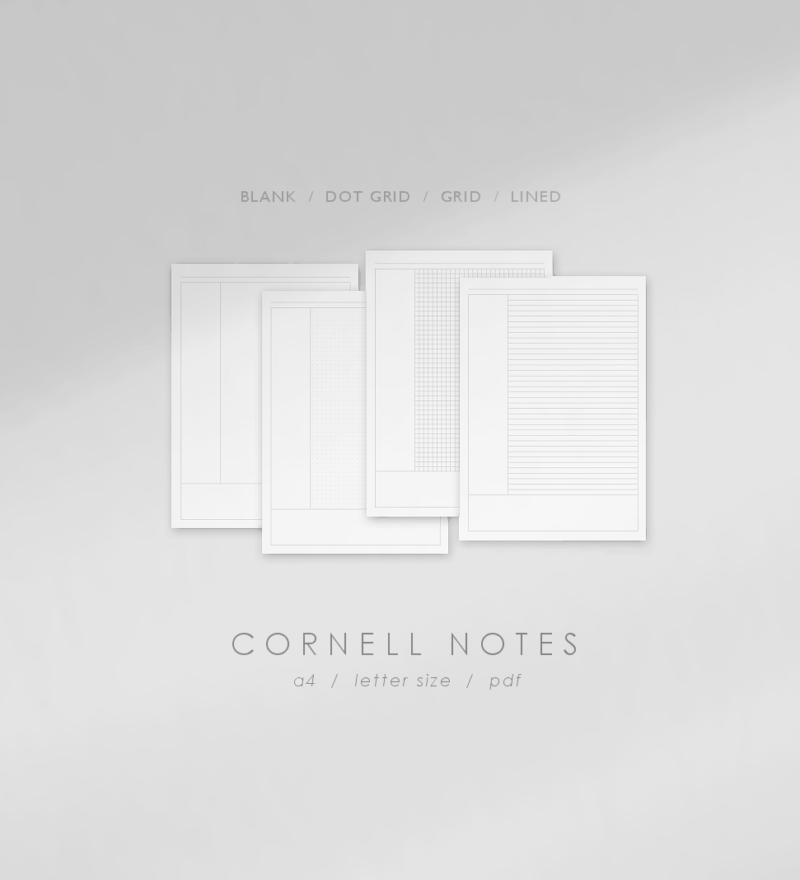 Cornell Notes Templates