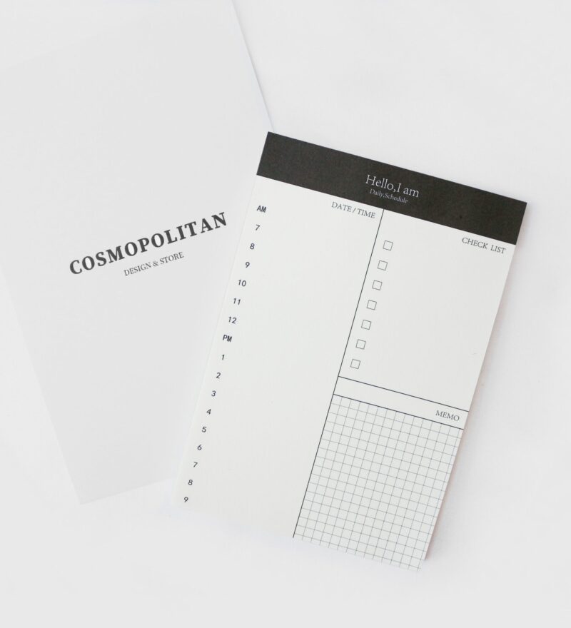 Minimal Daily Memo Pad