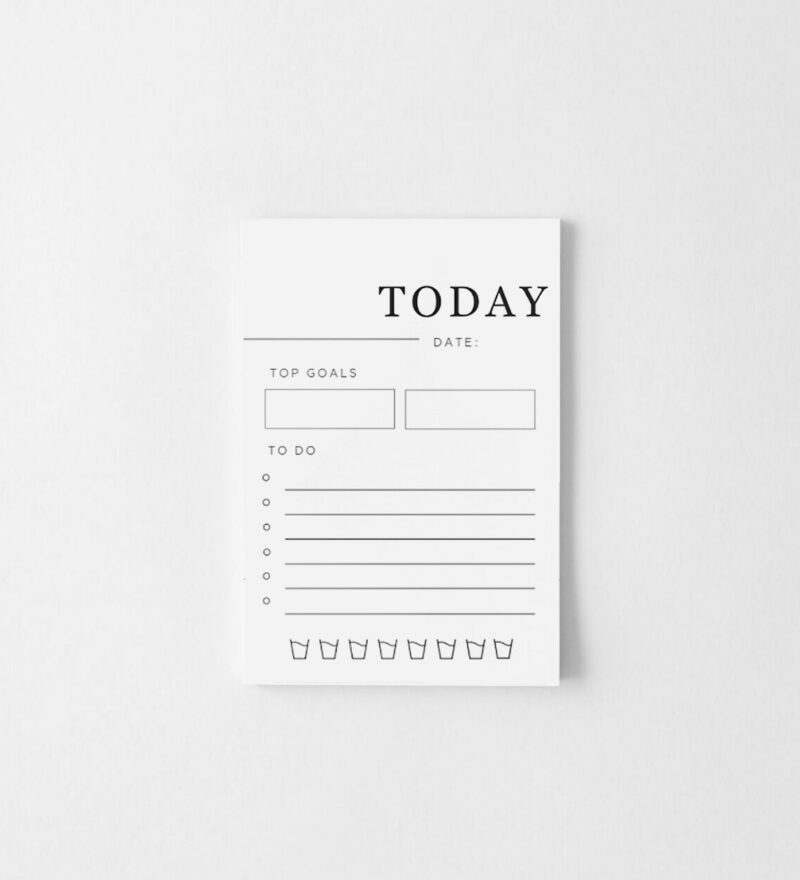 Printable Minimalist Journal Cards Daily Tasks