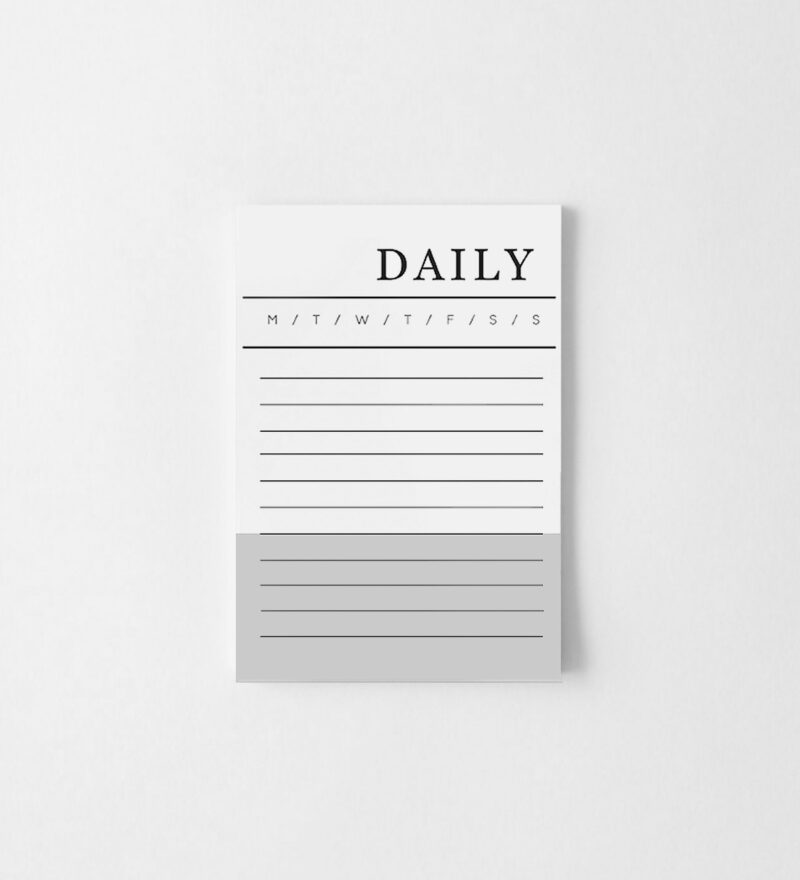 Printable Minimalist Journal Cards Daily Tasks 2