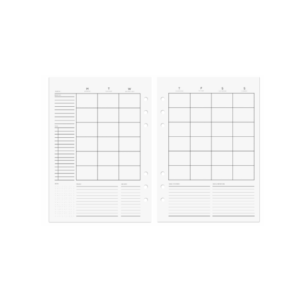 Minimal Monthly Planner Template 2