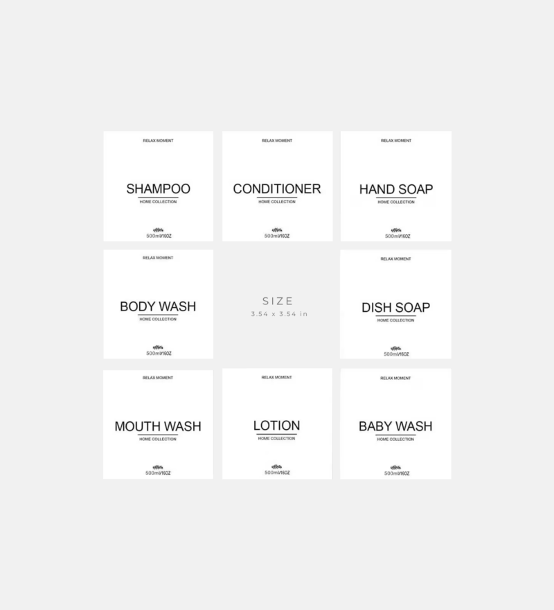 Modern Bathroom Labels 2