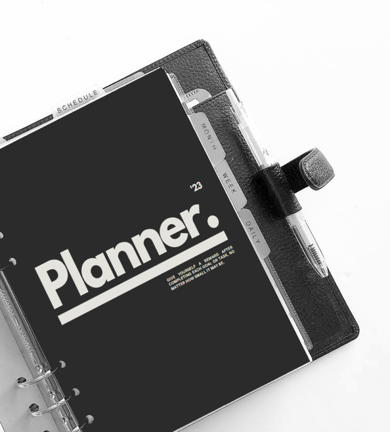 Free Minimal Planner Dashboard Cover