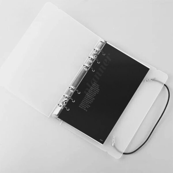 Frosted Transparent Notebook Planner Kit