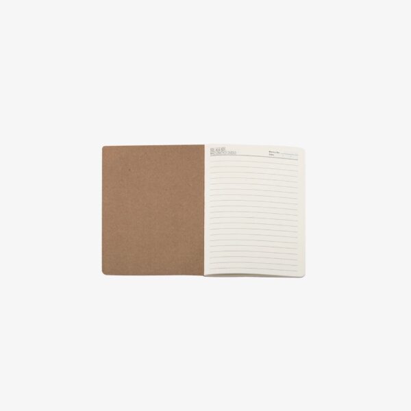 A Vintage style Eco Friendly Kraft Journal with Blank Recycled Pages and Durable Binding.