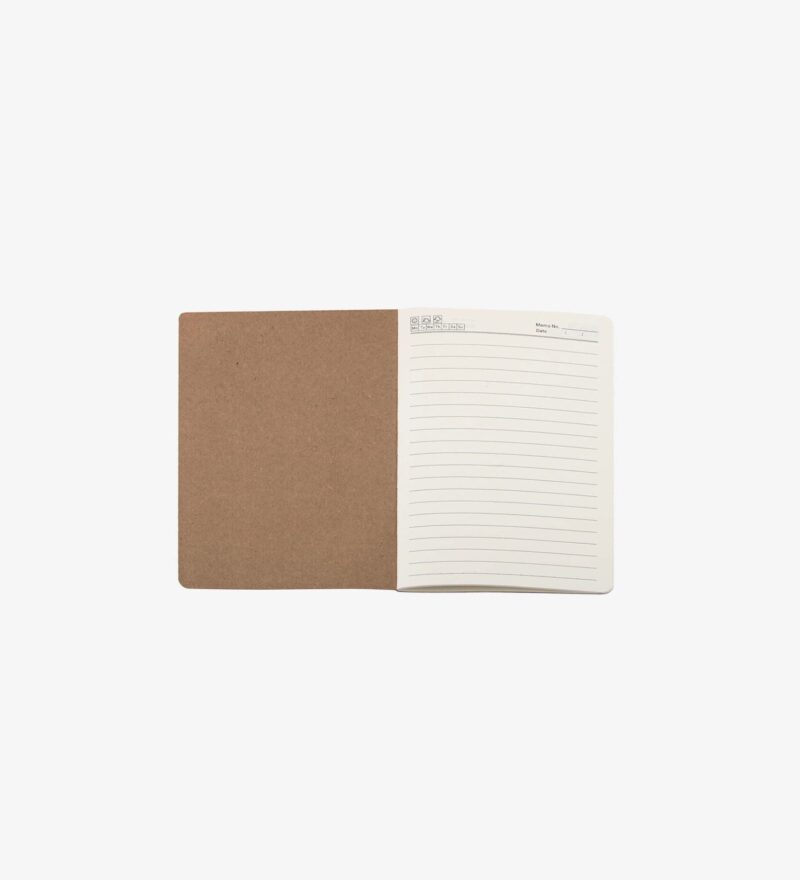 A Vintage style Eco Friendly Kraft Journal with Blank Recycled Pages and Durable Binding.
