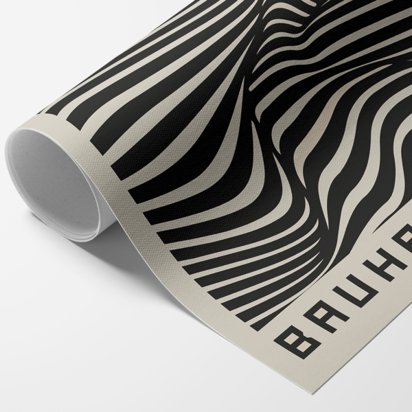 Bauhaus Zebra Abstract Canvas Poster 2