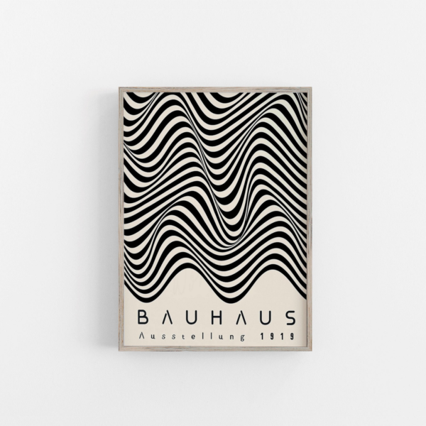 Mid Century Bauhaus Abstract Canvas Print
