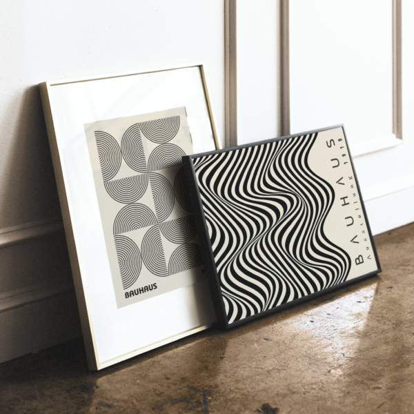 Mid Century Bauhaus Abstract Canvas Print