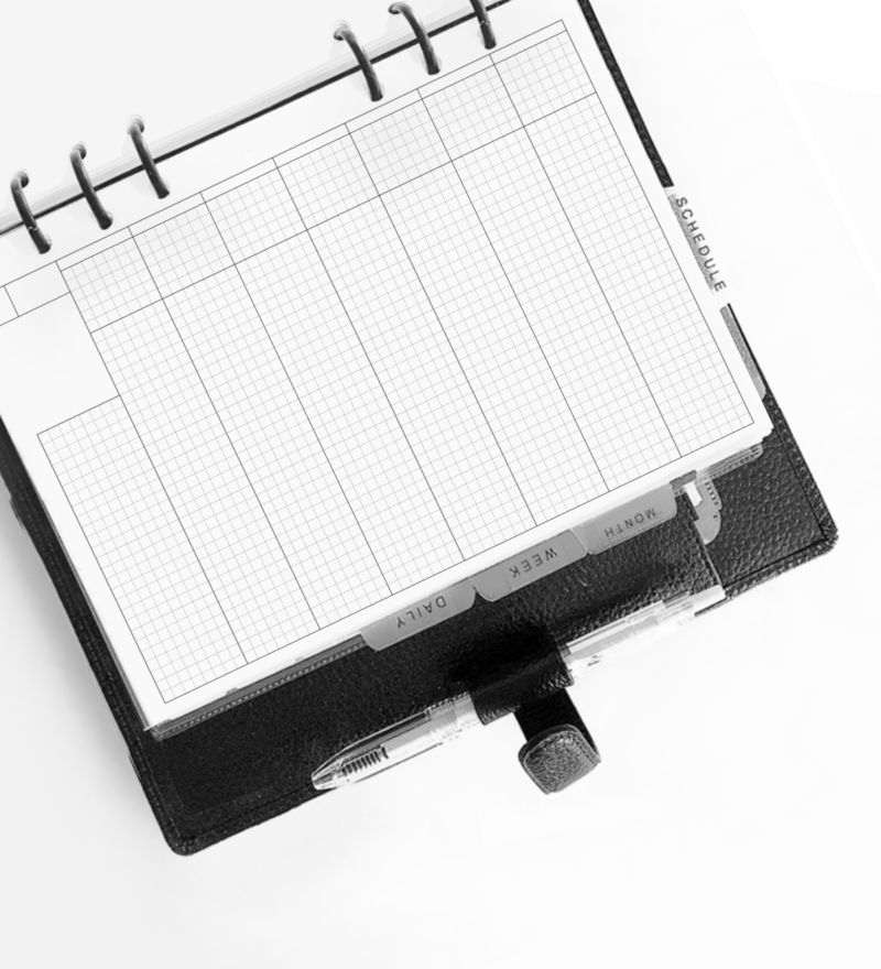 Minimal Hobonichi Planner Printable 01