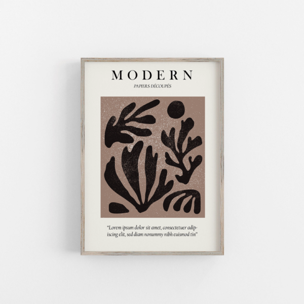 Mondern Abstract Plant Print