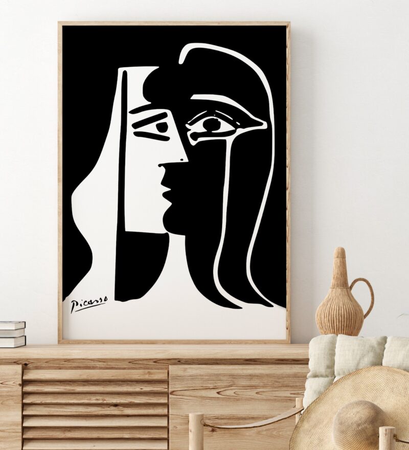 Picasso The Kiss Art Canvas Print