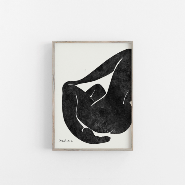 Henri Matisse Black Nude Woman Canvas Print
