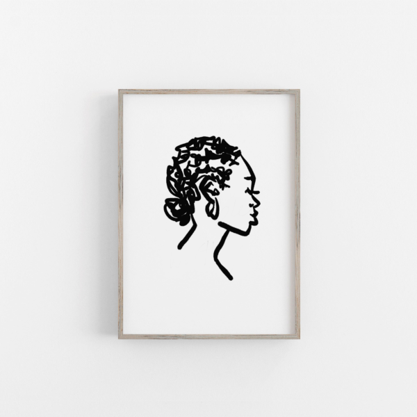 Black Woman Abstract Art