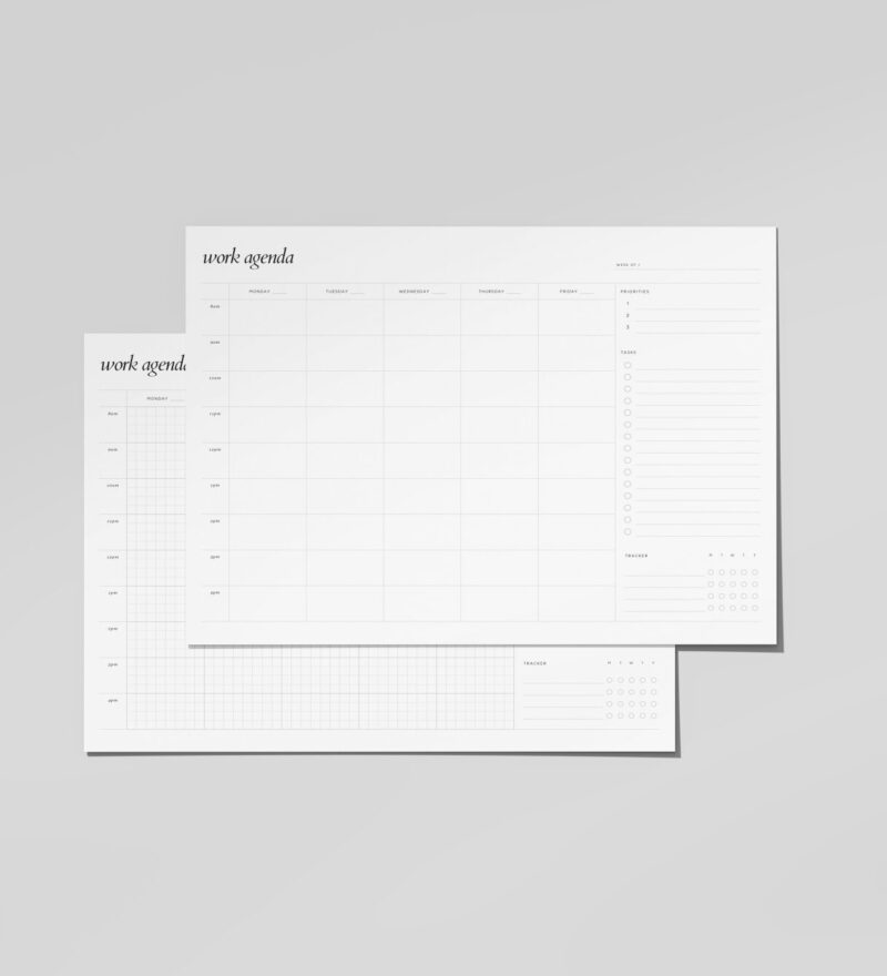 Minimal Work Week Schedule