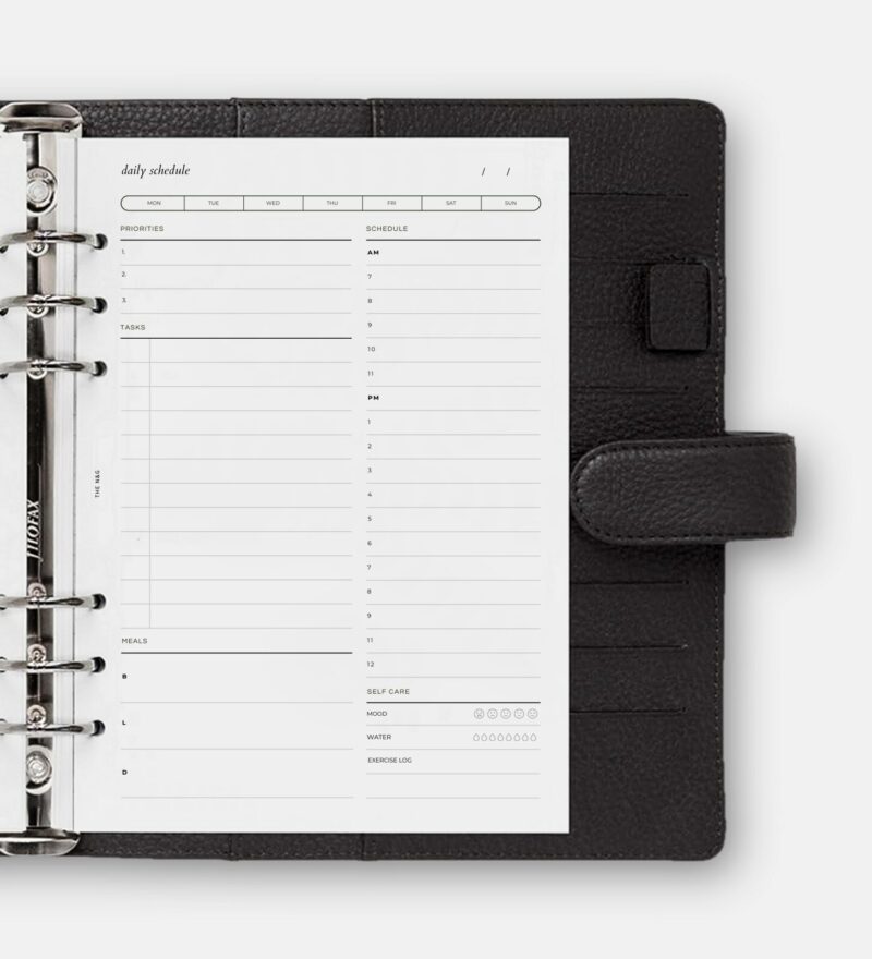 Undated Daily Schedule No.2 4