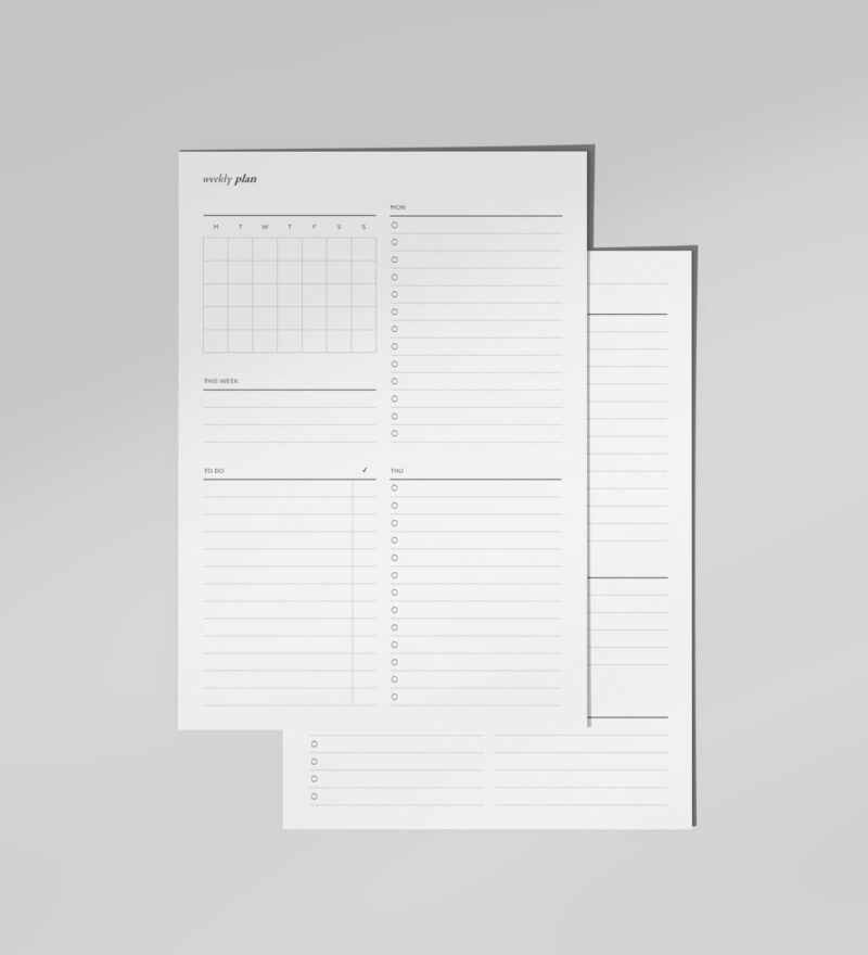 Undated Weekly Planner 01