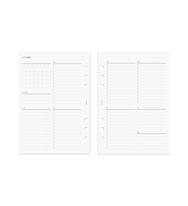 Undated Weekly Planner 02