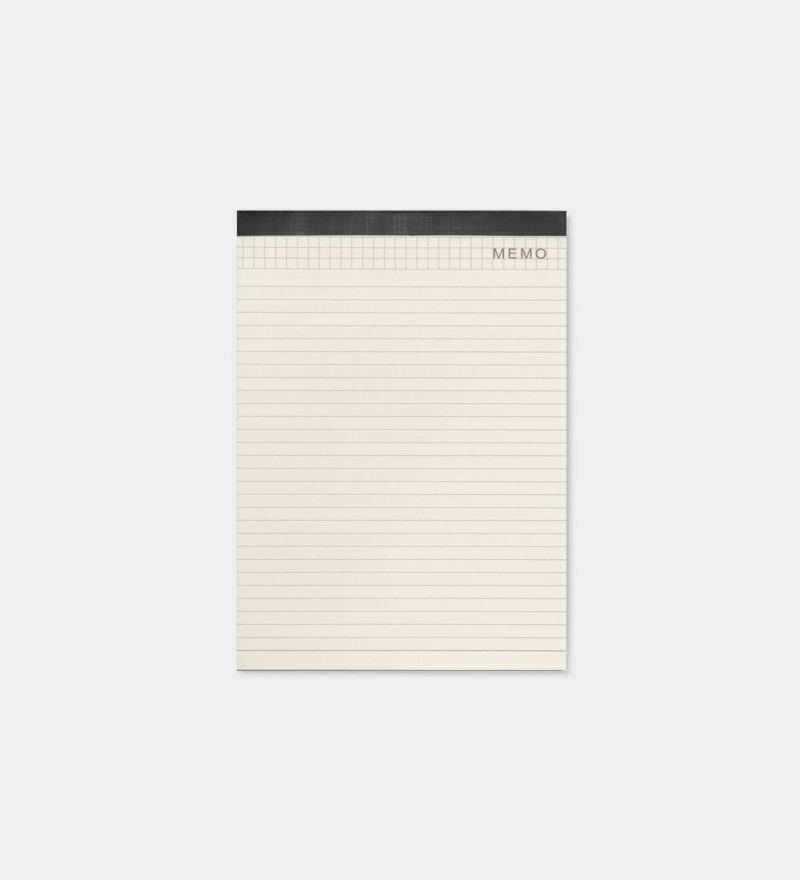 Ruled Writing Notepad Off White