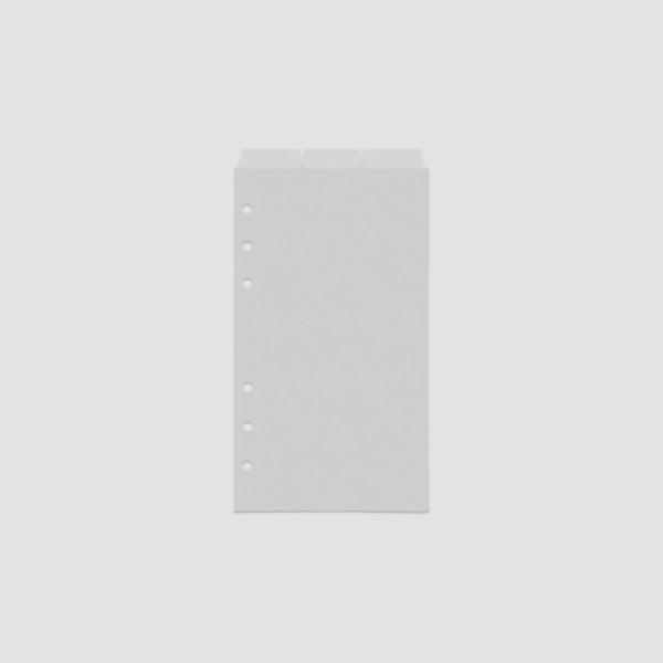 Top Tab Planner Dividers Black