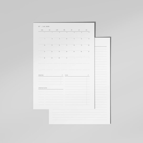 2025-2026 Printable Monthly Calendar