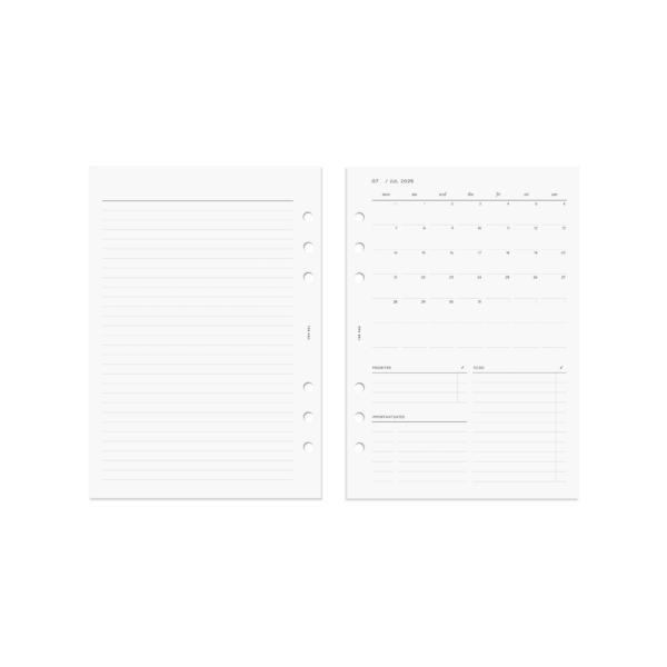 2025 2026 Printable Monthly Calendar 6