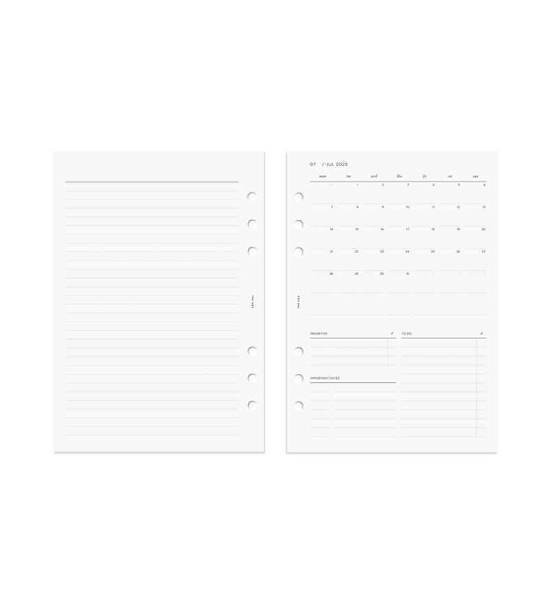2025 2026 Printable Monthly Calendar 6