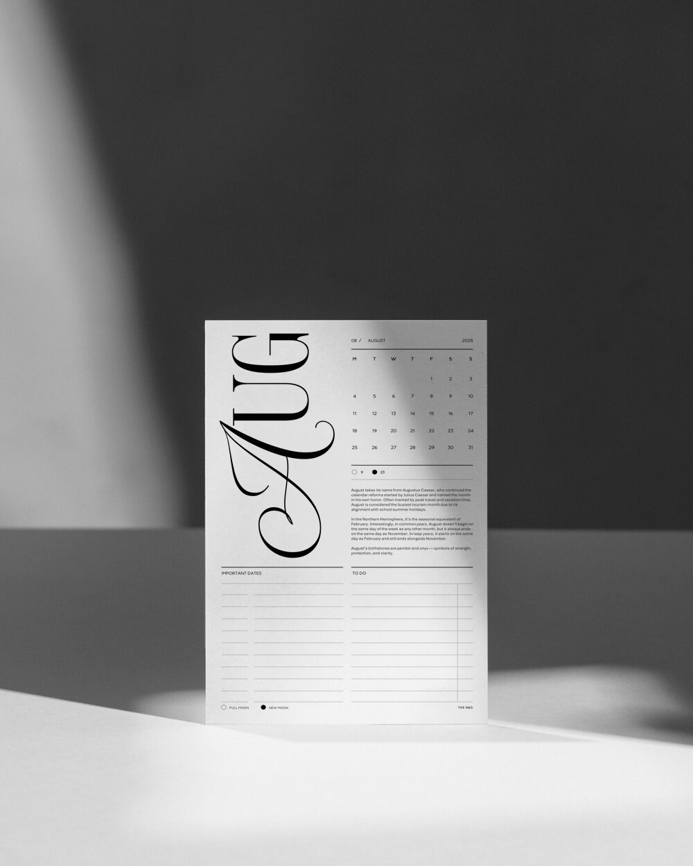 Free August 2025 Calendar Planner