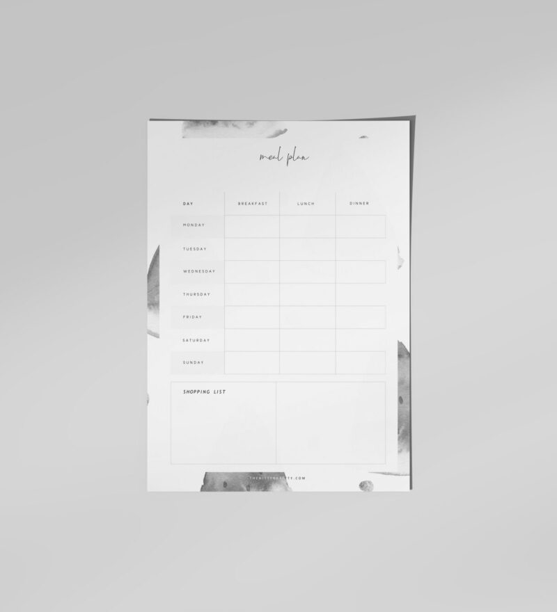 Free Weekly Meal Planner