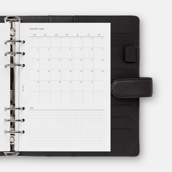 2026 Monthly Minimal Calendar 03