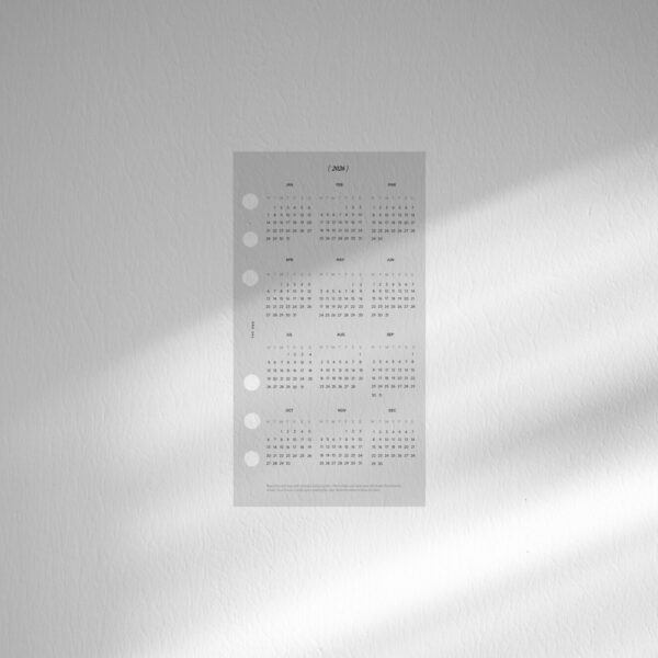 2026 Yearly Overview Planner Dashboard Personal