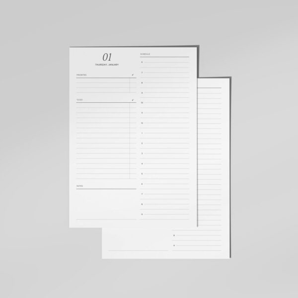 2026 Daily Schedule Planner No.2