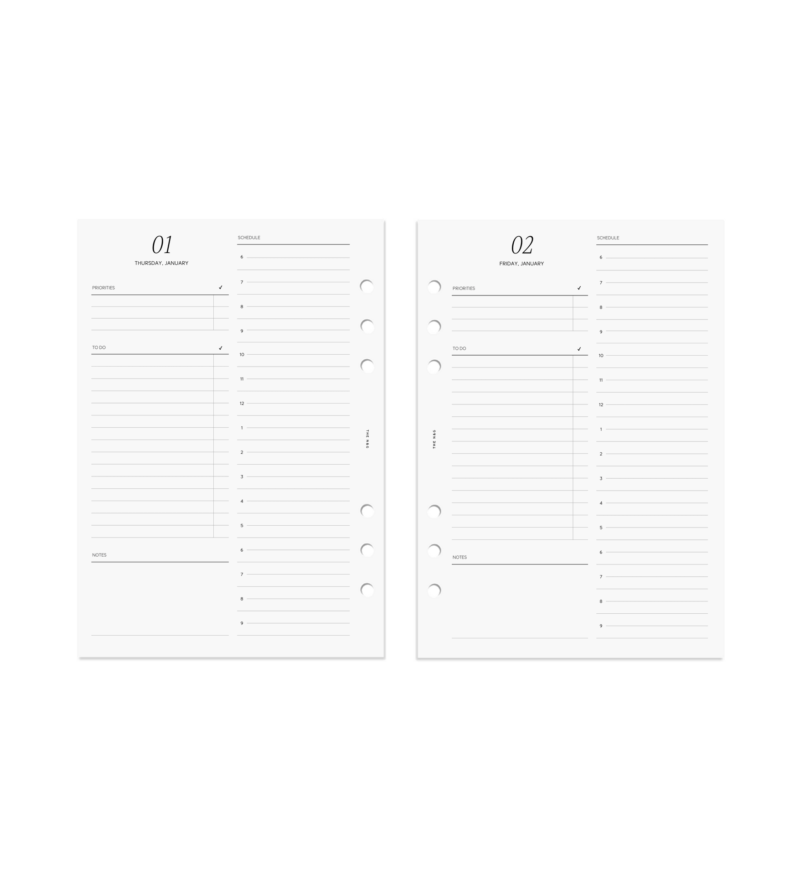 2026 Daily Schedule Planner No.2 A5