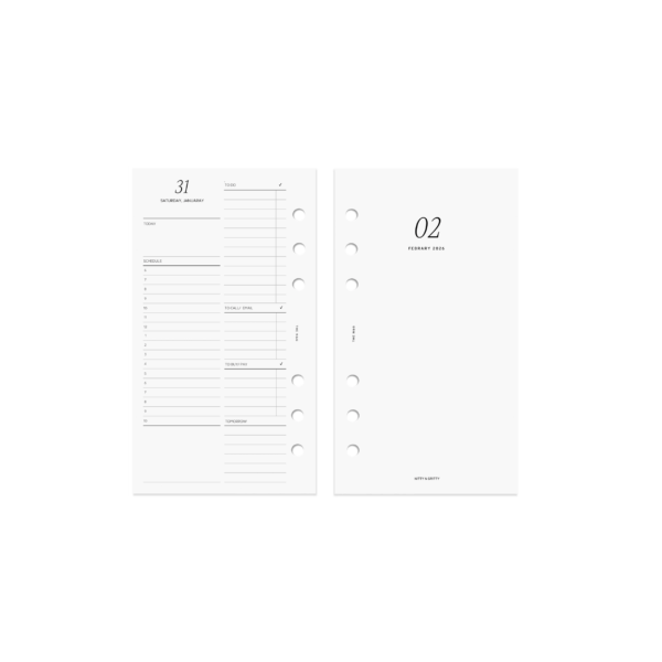 2026 Daily Schedule Planner Personal