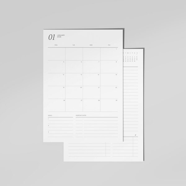 2026 Monthly Calendar on 2 Pages 6