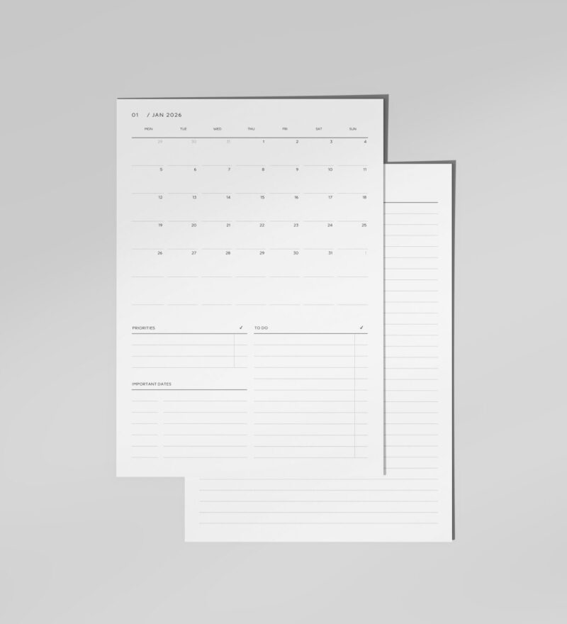 2026 Printable Monthly Calendar