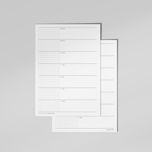 2026 Weekly Horizontal Grid 2