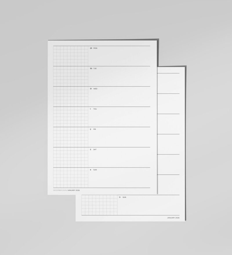 2026 Weekly Horizontal Grid 2