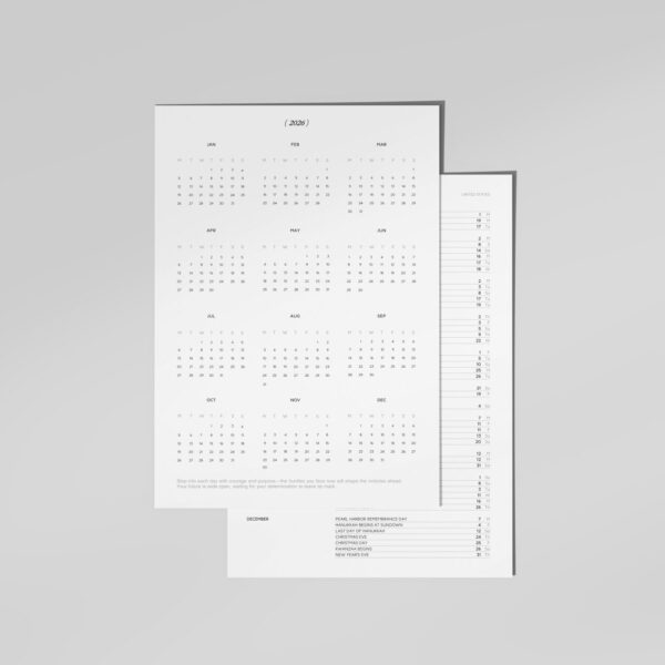 2026 Yearly Overview Planner