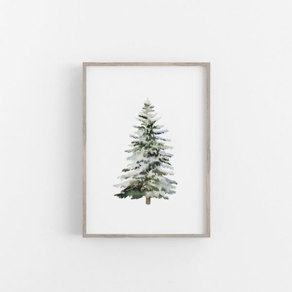 Christmas Tree Art Painting Canvas Prints