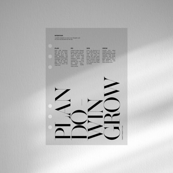 Intention Planner Dashboard