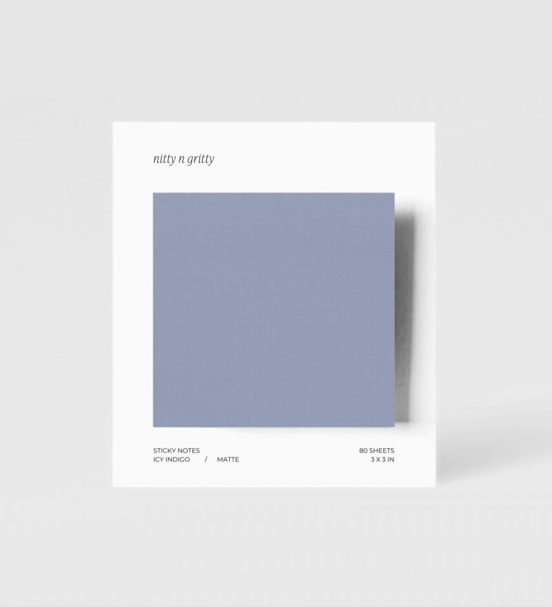Vintage Square Sticky Notes Icy Indigo Vintage Square Sticky Notes Icy Indigo