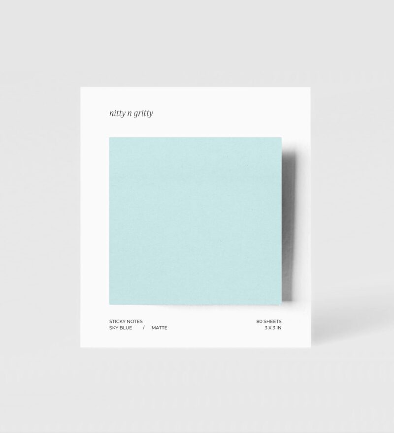 Vintage Square Sticky Notes Sky Blue Vintage Square Sticky Notes Sky Blue